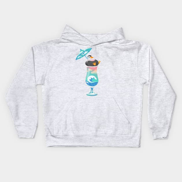 Summer cocktail 3 Kids Hoodie by pikaole